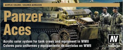 Vallejo 700077  Farbkarte Panzer Aces