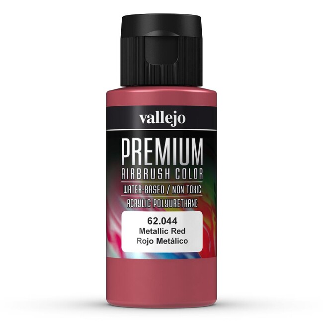 Vallejo 762044  Metallic, Rot, 60 ml