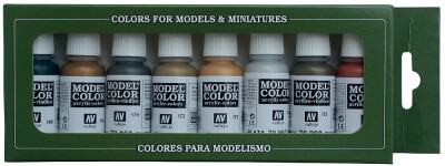 Vallejo 770118  Farb-Set, Metallic-Farbe, 8 x 17 ml