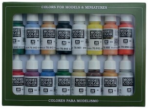 Vallejo 770140  Farb-Set, Basisfarben USA, 16 x 17 ml
