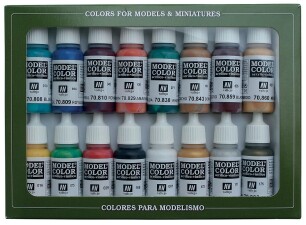 Vallejo 770142  Farb-Set, Mittelalterliche Farben, 16 x 17 ml