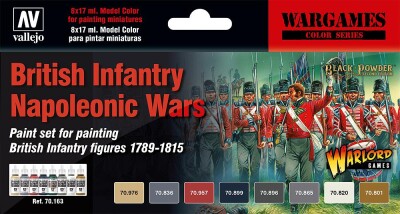 Vallejo 770163  Farb-Set, Britische Infanterie, Napoleonische Kriege