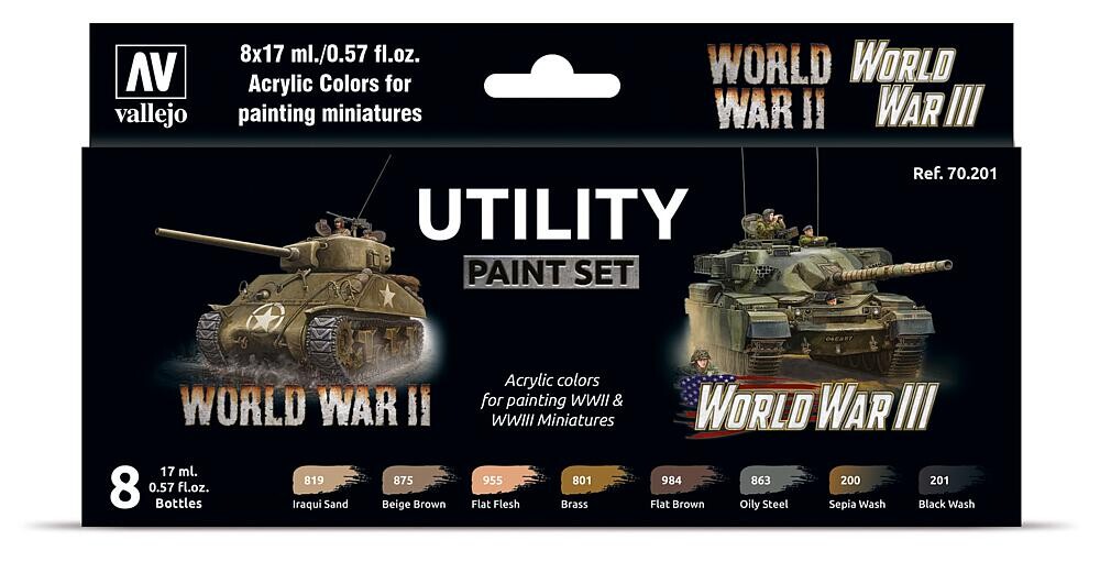 Vallejo 770201  Farb-Set, World War II & World War III