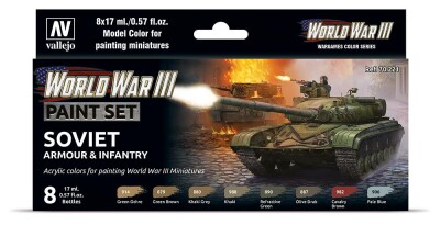 Vallejo 770221  Farb-Set, Sowjetische Panzerung und...