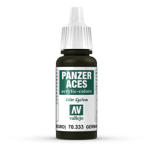 Vallejo 770333  Deutsche Panzerbesatzung, Schwarz, 17 ml