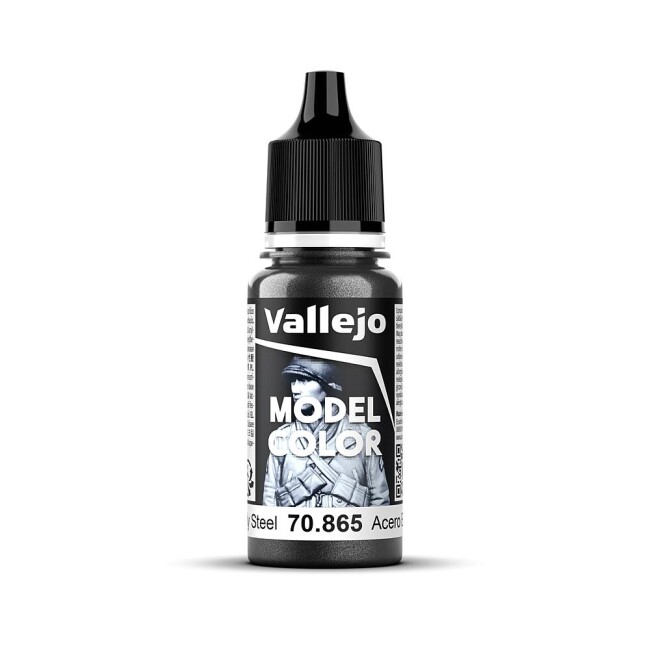 Vallejo 770865  Geölter Stahl, Metallic, 17 ml