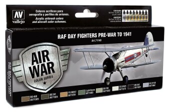 Vallejo 771149  Farb-Set RAF Tagj&auml;ger, 8 x 17 ml