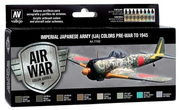 Vallejo 771152  Farb-Set, Japanische Luftwaffe IJA Set 1, 8 x 17 ml