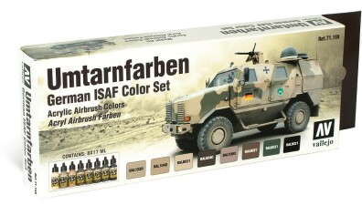 Vallejo 771159  Farb-Set, Umtarnfarben-Set, NATO Tarnung, 8 x 17 ml