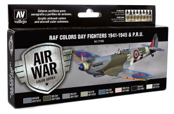 Vallejo 771162  Farb-Set, RAF Tagj&auml;ger WWII, 8 x 17 ml