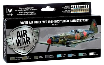 Vallejo 771197  Farb-Set, Sowjetische Luftwaffe 1941 - 1943