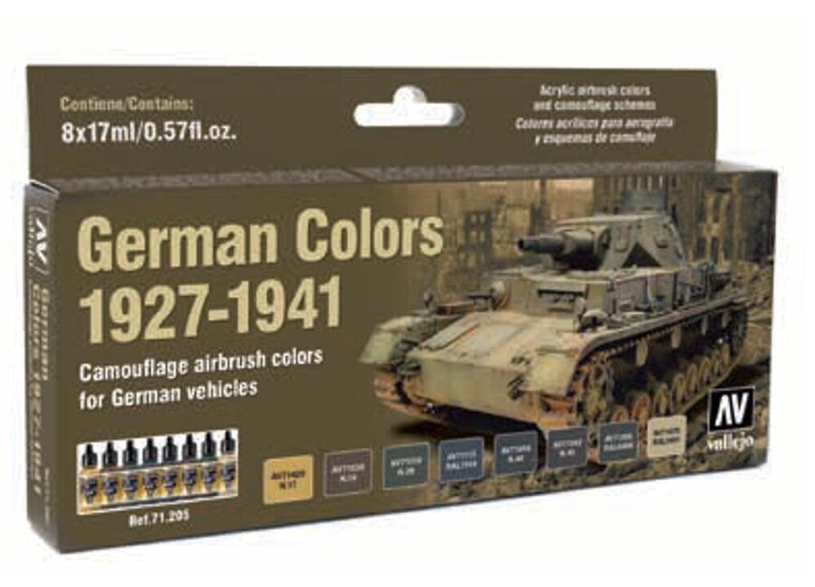 Vallejo 771205  Farb-Set, Deutsche Farben 1927 - 1941, Militär