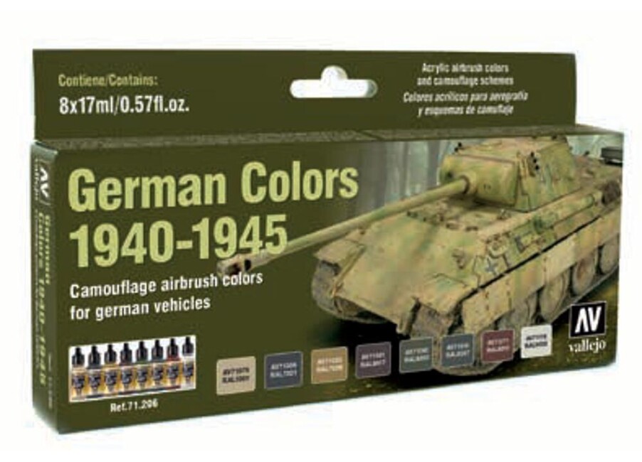 Vallejo 771206  Farb-Set, Deutsche Farben 1940 - 1945, Militär