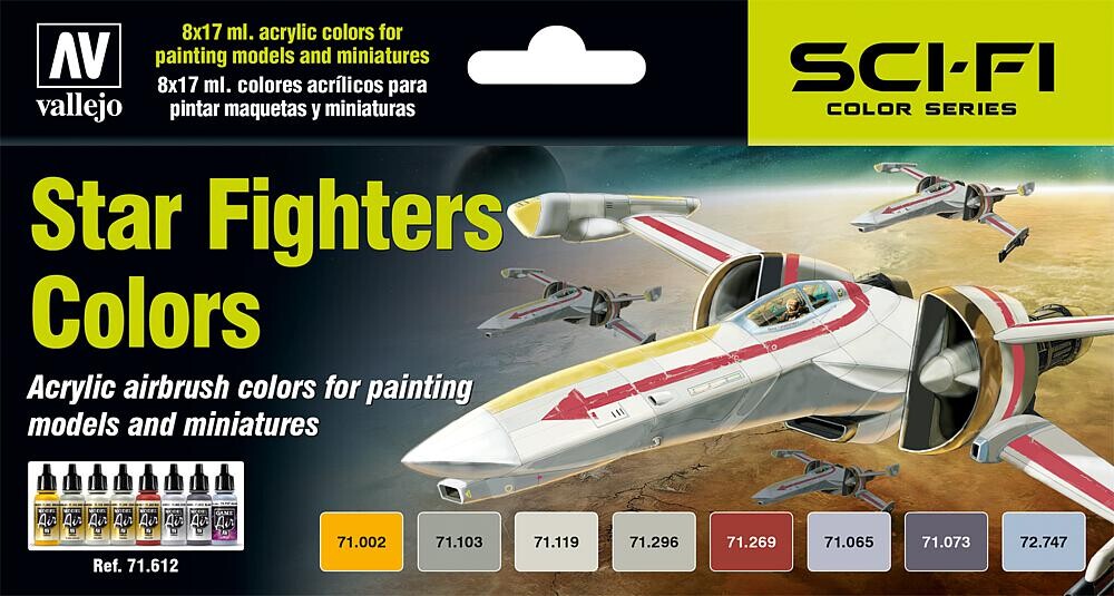 Vallejo 771612  Farb-Set, Star Fighters