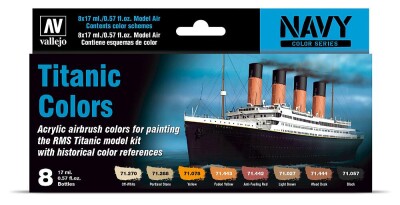 Vallejo 771646  Farb-Set Titanic