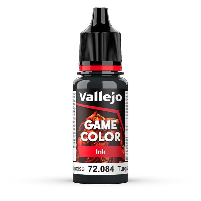 Vallejo 772084  Tinte in dunklem Türkis, 18 ml