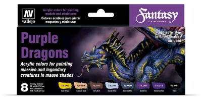 Vallejo 772305  Farb-Set, Purple Dragons