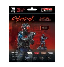 Vallejo 772308  Farb-Set, Cyberpunk Lawmen, Sgt. Suou