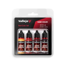 Vallejo 772377  Farb-Set Rot, 4x 18 ml