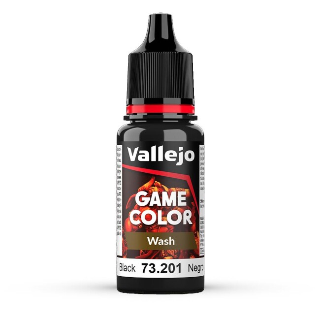 Vallejo 773201  Wash-Color, Schwarz, 17ml