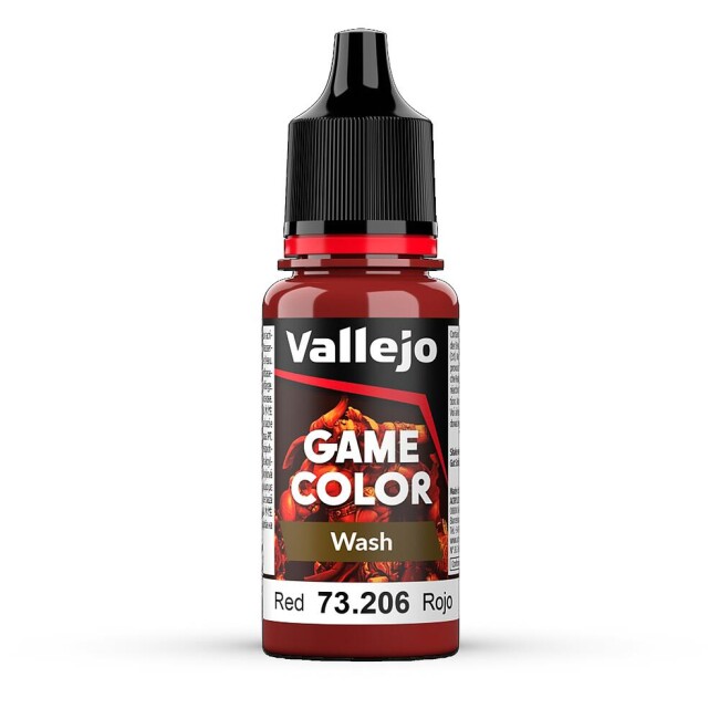 Vallejo 773206  Wash-Color, Rot, 17 ml