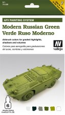 Vallejo 778408  Farb-Set, Modernes russisches Gr&uuml;n,...