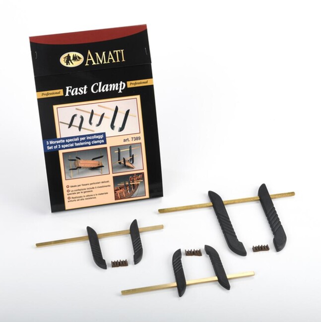 Amati 791613  Fast-Clamp, Set mit 3 Klammern