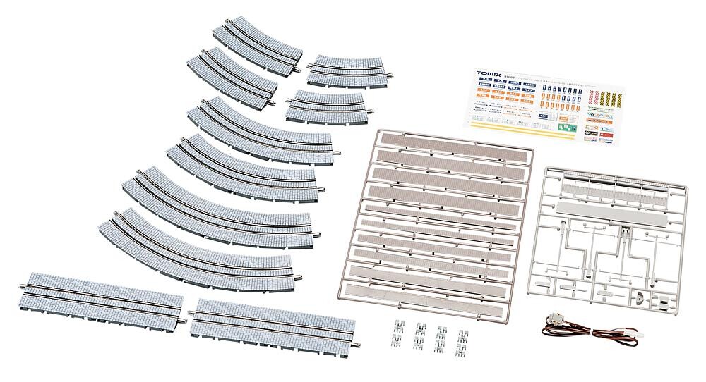 TomyTEC 971084  Tram-Gleise, Basis-Set, Pflasterstein