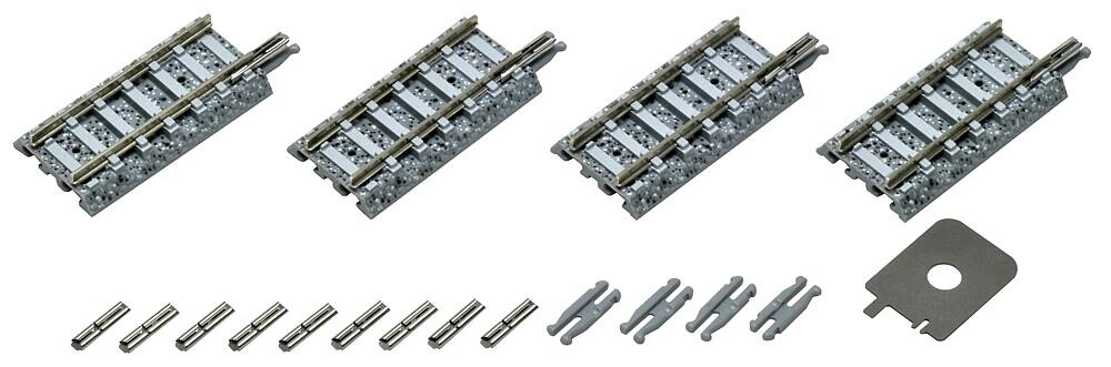 TomyTEC 971530  4 Übergangsgleise, in Schotterbettung