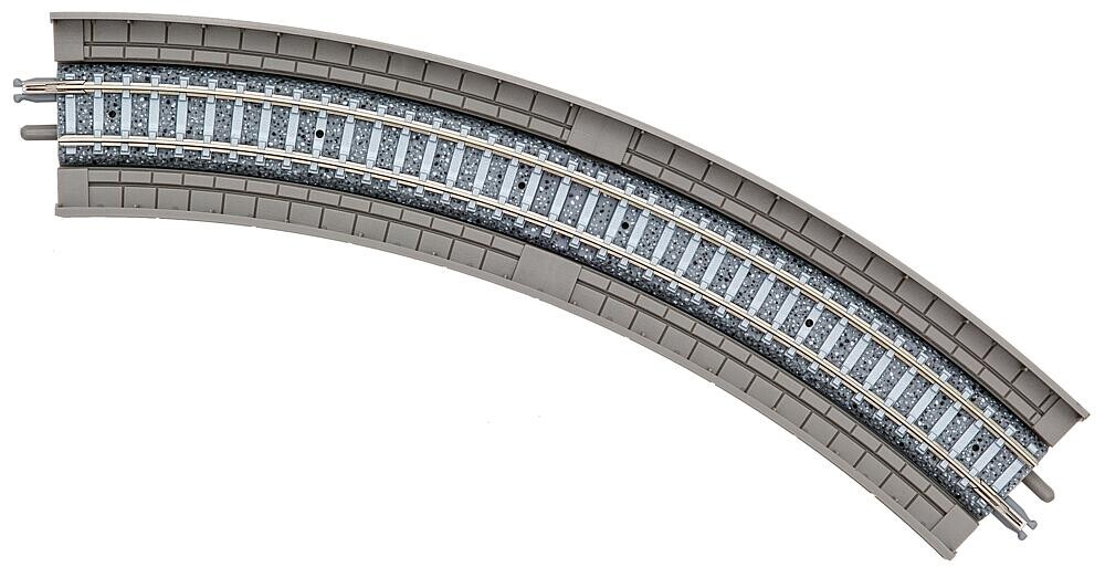 TomyTEC 971873  4 Gleise, gebogen, in Beton-Viaduktbettung, 45°, r 243 mm