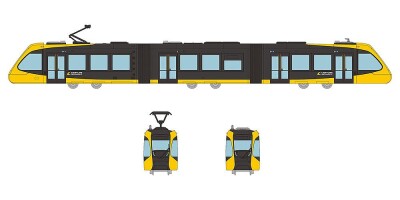 TomyTEC 972269  Tram-System, Utsunomiya light Rail, Type HU300/301