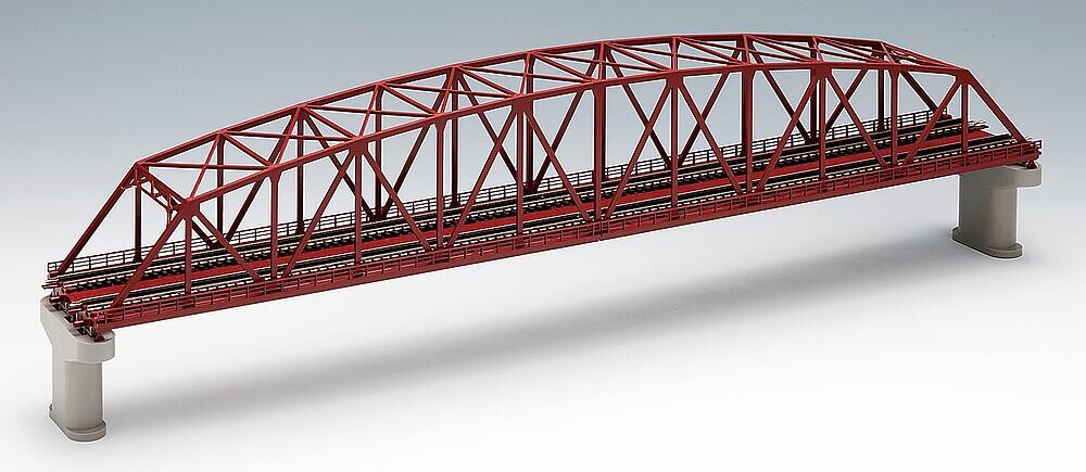 TomyTEC 973221  Gitterbrücke, 2-spurig, rot