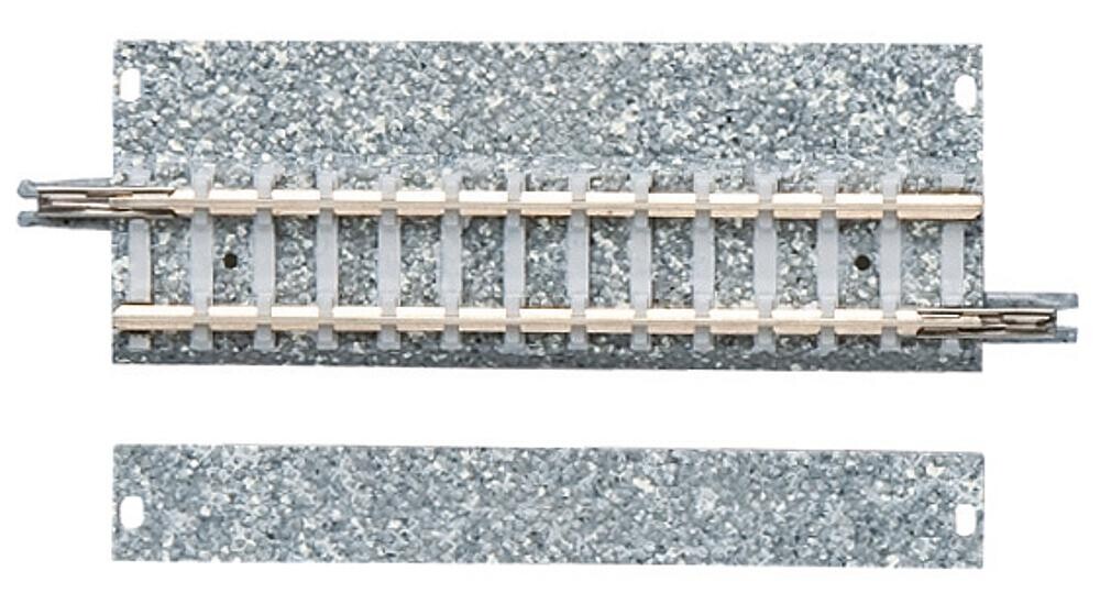TomyTEC 977639 4 Gleise, gerade mit breiter Schotterbettung, je 70 mm ...
