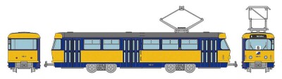 TomyTEC 977821  Tram-system, Leipziger Stra&szlig;enbahn, Typ Tatra T4+B4