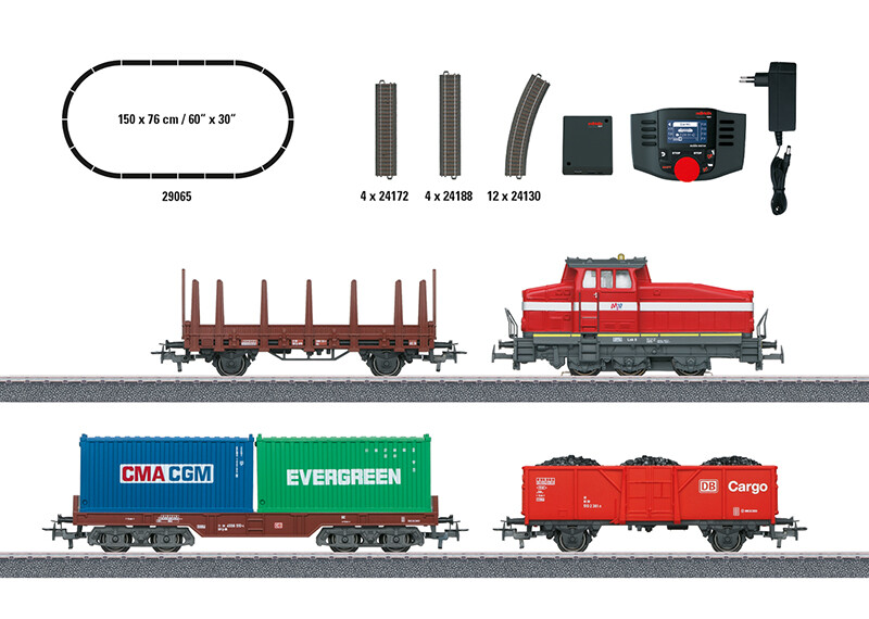Märklin 29065  Start-Set Moderner Rangierbetrieb mit DHG 500 Ep. VI DB AG