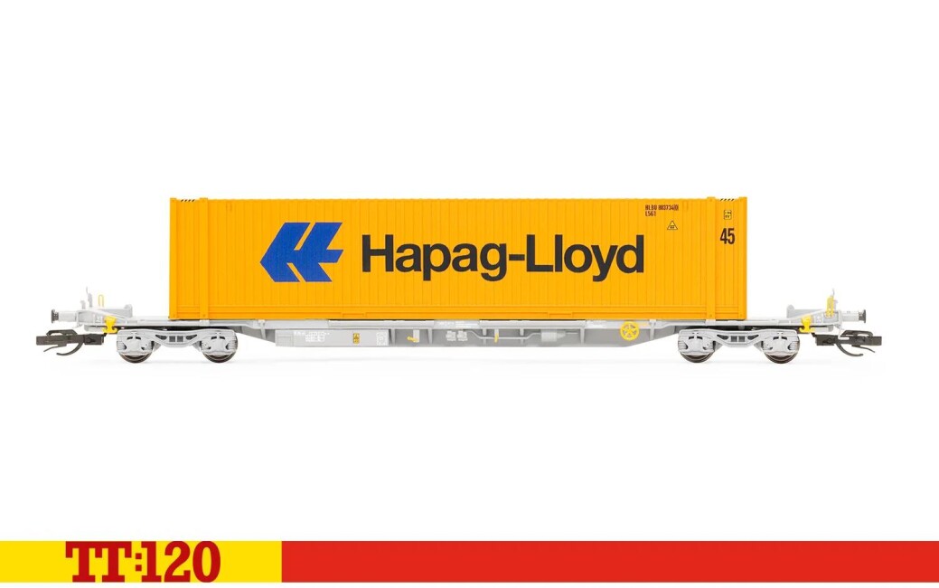 Hornby TT6026  Containertragwagen Sffgmss + Container Hapag-Lloyd – Ep. VI TOUAX