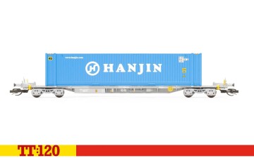 Hornby TT6027  Containertragwagen Sffgmss + Container...
