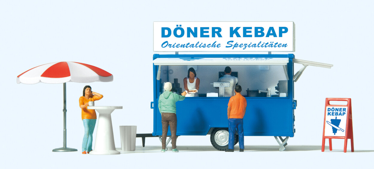 Preiser 10747  Verkaufswagen "Döner Kebap"