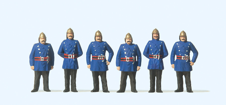 Preiser 12102  Feuerwehrmänner. Um 1900