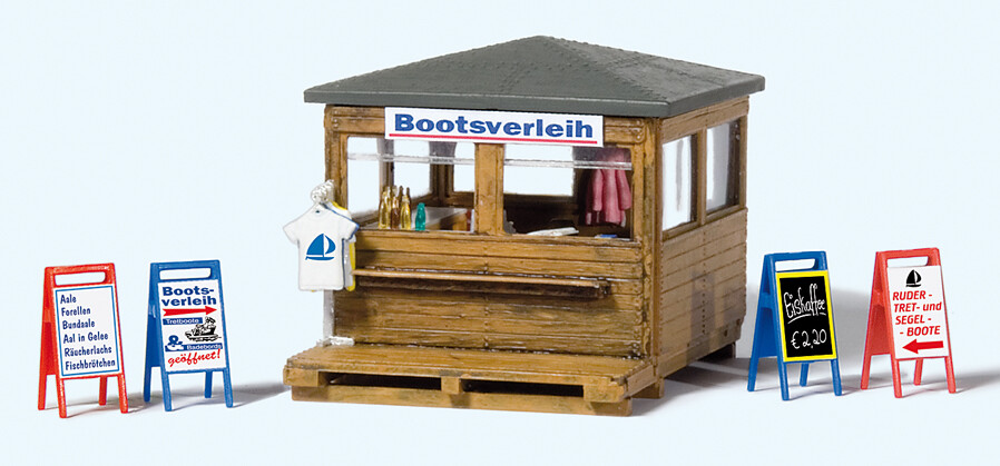 Preiser 17314  Kiosk mit Bootsverleih. Bausa