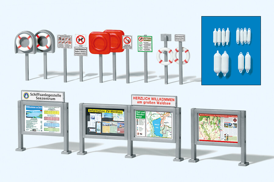 Preiser 17317  Informations-Schaukästen, Ret