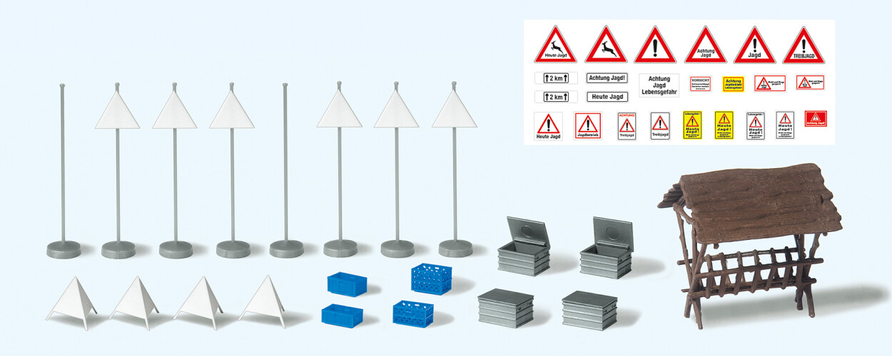 Preiser 17320  Zubehör für Jagd. Bausatz