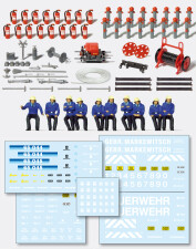 Preiser 31010  Feuerwehr-Set. Tragkraftsprit