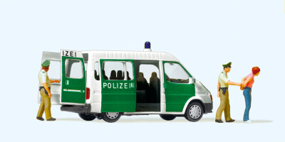 Preiser 33248  Polizeifahrzeug mit ge&ouml;ffnete