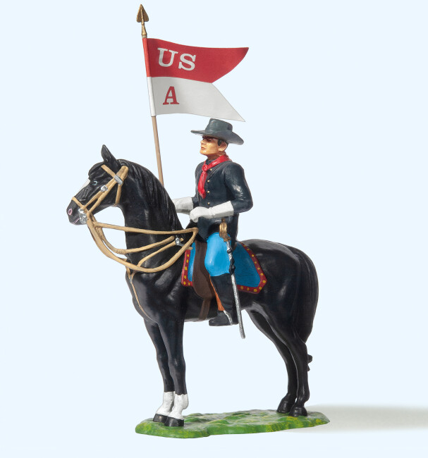 Preiser 54754  Soldat zu Pferd, mit Fahne