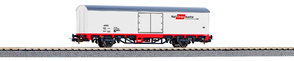 PIKO 98549B2  Gedeckter Güterwagen rot-weiß, #2 Ep. V Rail Cargo Austria