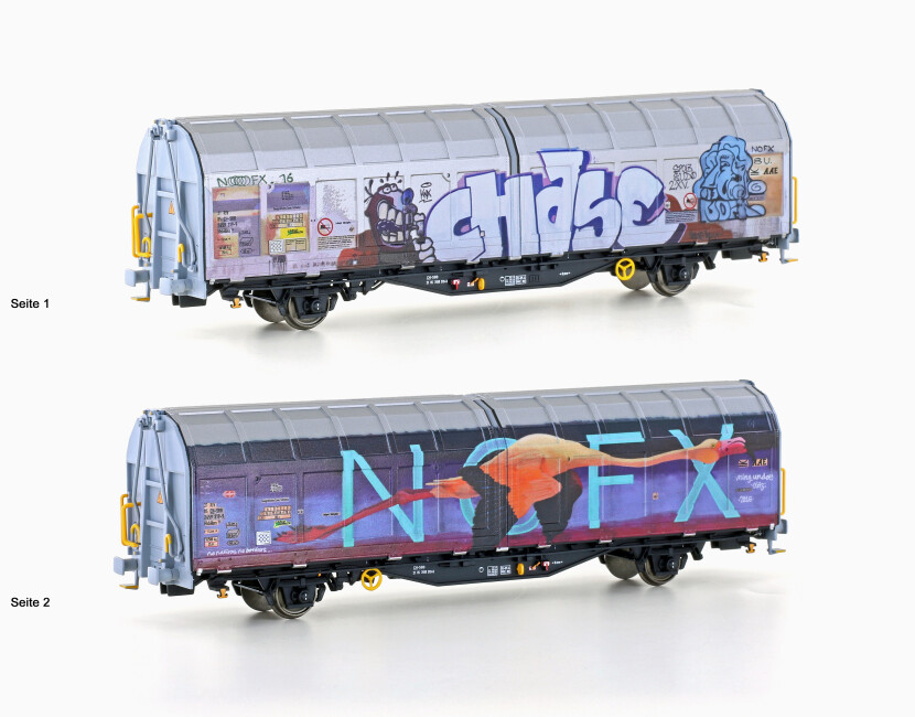 Albert Modell AM245039  Schiebewandwagen Hbbillns Graffiti Edition  Ep. VI SBB