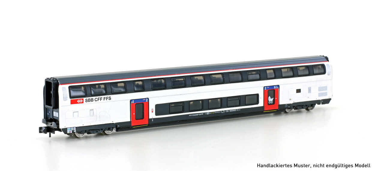 Hobbytrain H25121  Doppelstock-Personenwagen IC2020 2.Kl. Refit  Ep. VI SBB