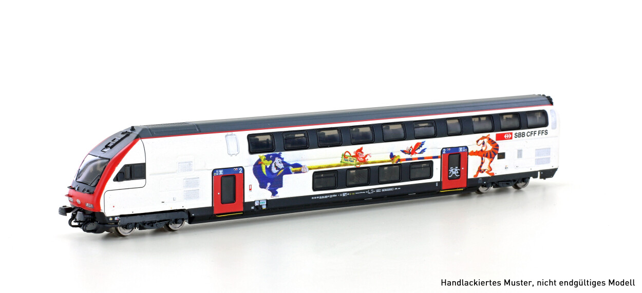 Hobbytrain H25123  Doppelstock-Steuerwagen IC2020 2.Kl Refit  Ep. VI SBB