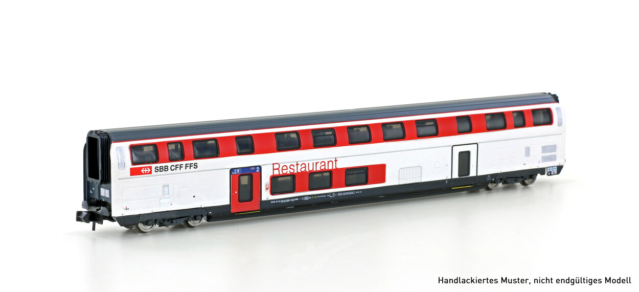 Hobbytrain H25124  Doppelstock-Personenwagen IC2020 Restaurant Refit  Ep. VI SBB